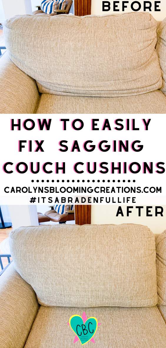 Fixing sagging couch cushions best sale